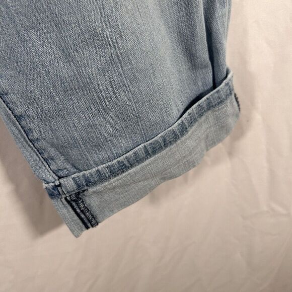 Levis 515 Capri Jeans Women's 14 Light Wash Denim Cotton Blend Rolled Hem - Picture 7 of 12